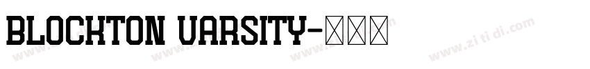BLOCKTON VARSITY字体转换